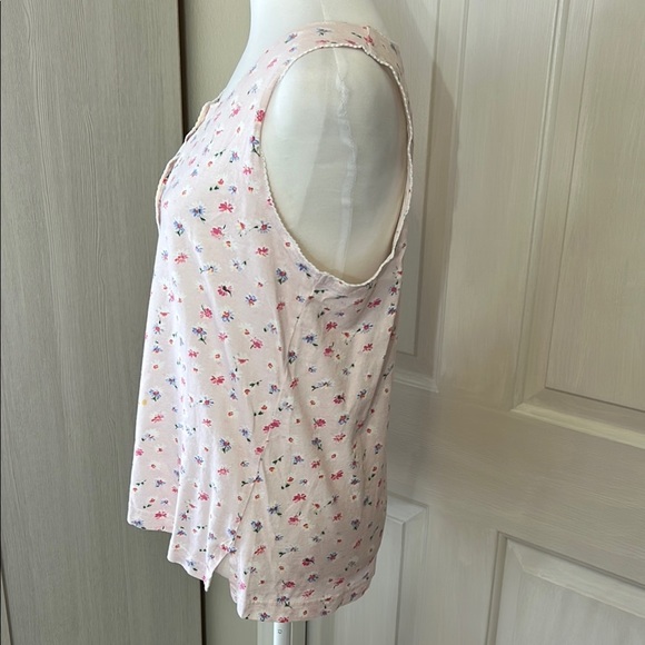 Carole Hickman Pink Sleeveless Relaxed Tank Top Pajama Sz M - Picture 4 of 12